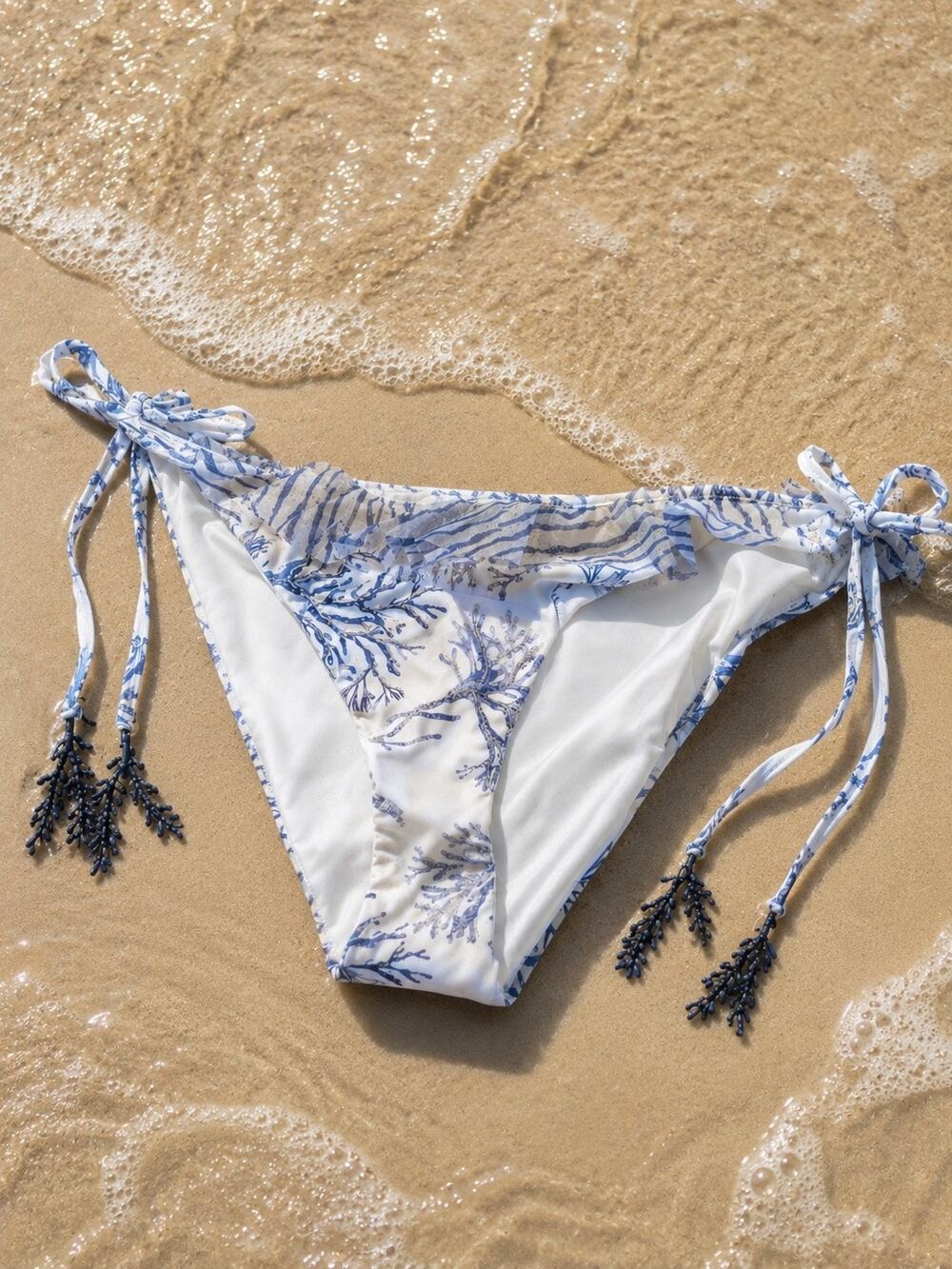 COSITA Linda Bikini Ruffle Bottoms with Side Tie Size L